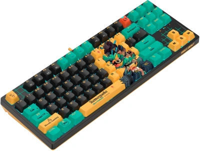 Клавиатура A4Tech Bloody AT87 Renegade механическая черный/зеленый USB for gamer LED (AT87)