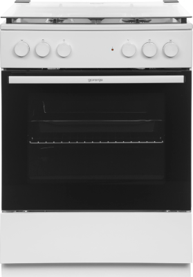 Плита Комбинированная Gorenje GK6A20WF белый (стеклянная крышка) реш.чугун