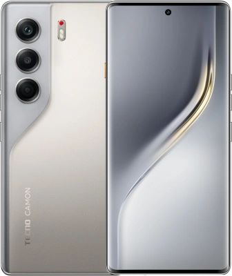 Смартфон Tecno Camon 40 Pro 5G 256Gb 12Gb титановый моноблок 3G 4G 6.78" 1080x2436 Android 15 50Mpix 802.11 a/b/g/n/ac/ax NFC GPS GSM900/1800 GSM1900 Protect