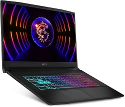 Ноутбук MSI Katana 17 B12VEK-1495XRU Core i5 12450H 16Gb SSD1Tb NVIDIA GeForce RTX4050 6Gb 17.3" IPS FHD (1920x1080) без ОС black WiFi BT Cam (9S7-17L541-1495)