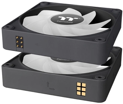 Вентилятор для корпуса Thermaltake CT120 EX Sync ARGB 120х120x25 черный 4-pin 28.5дБ (упак.:3шт) (CL-F181-PL12SW-A) Ret