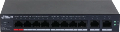 Коммутатор Dahua DH-CS4010-8GT-110 (L2) 10x100Мбит/с 8PoE 110W управляемый