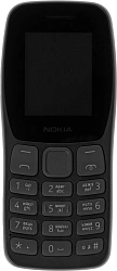 Мобильный телефон Nokia 105 DS TA-1416 темно-серый моноблок 2Sim 1.77" 120x160 Series 30+ GSM900/1800 Protect FM