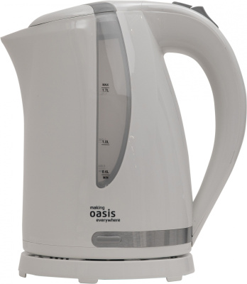 Чайник электрический Oasis K-2PW 1.7л. 2200Вт белый корпус: пластик