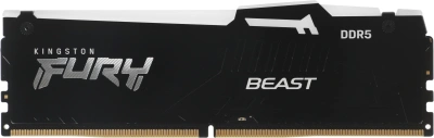 Память DDR5 2x32GB 6000MHz Kingston KF560C36BBEAK2-64 Fury Beast Black RGB RTL Gaming PC5-48000 CL36 DIMM 288-pin 1.35В kit single rank с радиатором Ret