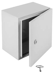 Шкаф электротехнический Elbox EMW-600.600.300-1-IP66 потол.пан. пан.основ. одноствор. настенный 600мм 600мм 300мм 285мм IP66 несъемн.бок.пан. серый сталь