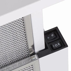 Вытяжка встраиваемая HomsAir Flat 50 White белый управление: кнопочное (1 мотор)
