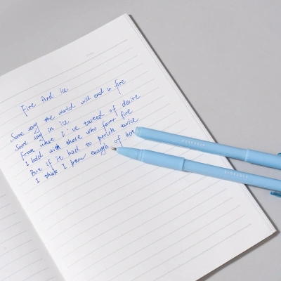 Ручка гелев. Deli (EG274-BL) ассорти d=0.5мм син. черн. кор.карт. кругл. стираемая