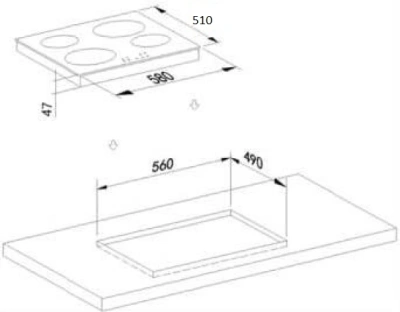 Варочная поверхность Weissgauff HV 640 BA черный