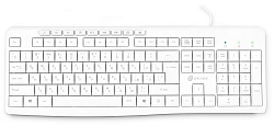 Клавиатура Оклик 305M белый USB Multimedia (1875227)