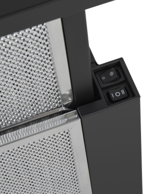 Вытяжка встраиваемая Maunfeld VS Fast 60 черный управление: кулисные переключатели (1 мотор)