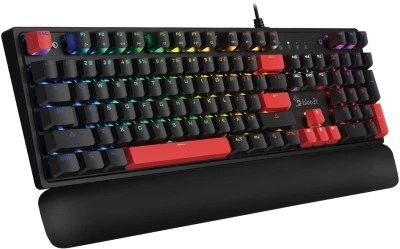 Клавиатура A4Tech Bloody S515R механическая черный USB for gamer LED (подставка для запястий) (S515R FIRE BLACK)