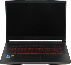 Ноутбук MSI GF63 Thin 12UCX-1037XRU Core i5 12450H 16Gb SSD256Gb NVIDIA GeForce RTX 2050 4Gb 15.6" IPS FHD (1920x1080) FreeDOS black WiFi BT Cam (9S7-16R821-1037)