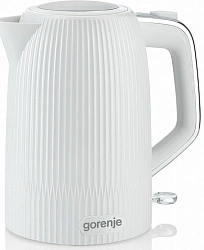 Чайник электрический Gorenje K17DPW 1.7л. 2200Вт белый/серебристый корпус: металл/пластик