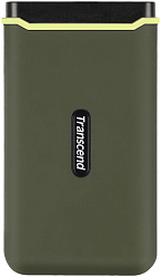 Накопитель SSD Transcend USB-C 2Tb TS2TESD380C темно-зеленый