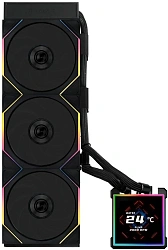 Система водяного охлаждения Lian-Li HydroShift II LCD-S 360TL ARGB Soc-AM5/AM4/1700/1851 черный 4-pin 33dB Al+Cu LCD Ret (G89.GHS2LCDS36TB.R0)