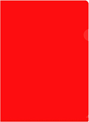 Папка-уголок Бюрократ -E310N/1RED непрозрачный A4 пластик 0.18мм красный