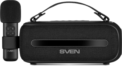 Колонка порт. Sven АС PS-255 черный 12W 1.0 BT/USB 3600mAh (SV-022563)