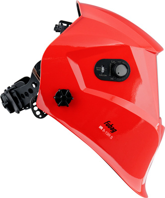 Маска сварщика Fubag IR 9-13R S филь.:хамел. см.экр.95x36мм красный (38073)