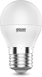 Лампа светодиодная Gauss Elementary 8Вт цок.:E27 шар 220B св.свеч.бел.хол. (упак.:10шт) (53238)