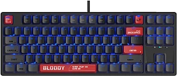 Клавиатура A4Tech Bloody AT87 черный/красный USB for gamer LED (AT87) кабель 1.8м