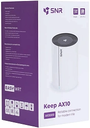 Бесшовный Mesh роутер SNR SNR-M622-M1G1 AX3000 10/100/1000BASE-T белый
