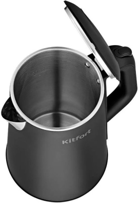Чайник электрический Kitfort КТ-6188 1.6л. 1500Вт черный корпус: пластик