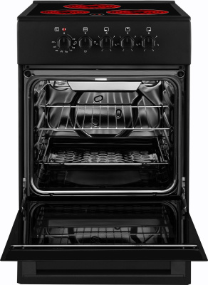 Плита Электрическая Weissgauff WES E2V05 B черный стеклокерамика (без крышки)