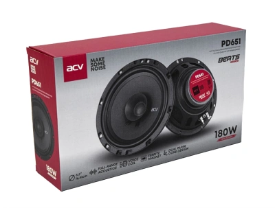 Колонки автомобильные ACV PD-651 BEATS (без решетки) 180Вт 88дБ 4Ом 16см (6.5дюйм) (ком.:2кол.) коаксиальные однополосные