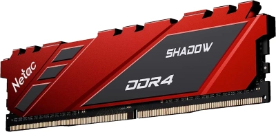 Память DDR4 8GB 3200MHz Netac NTSDD4P32SP-08R Shadow RTL Gaming PC4-25600 CL16 DIMM 288-pin 1.35В с радиатором Ret