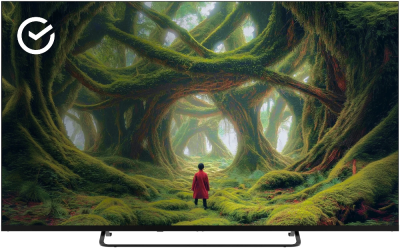 Телевизор LED Sber 50" SDX-50U4127 Салют ТВ черный 4K Ultra HD 60Hz DVB-T DVB-T2 DVB-C DVB-S DVB-S2 USB WiFi Smart TV