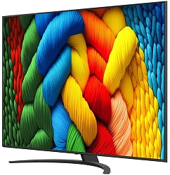 Телевизор LED LG 86" 86NANO81A6A.ARUG черный 4K Ultra HD 60Hz DVB-T DVB-T2 DVB-C DVB-S DVB-S2 USB WiFi Smart TV