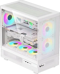 Корпус Formula Crystal Z8 белый без БП ATX 11x120mm 4x140mm 1xUSB3.0 audio bott PSU