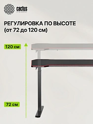 Стол для компьютера Cactus CS-MDL-BK столешница МДФ черный