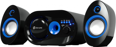 Колонки Оклик OK-433 2.1 черный 15Вт BT