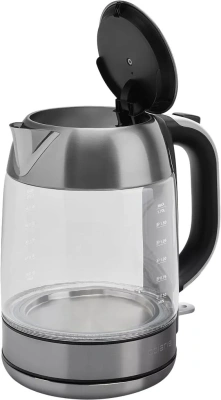 Чайник электрический Polaris PWK 1791CGL 1.7л. 2200Вт серебристый матовый корпус: стекло