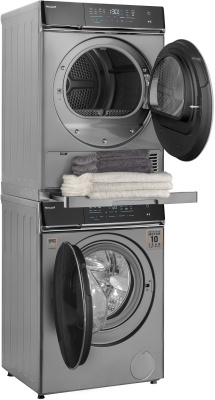 Сушильная машина Weissgauff WD 879 Diamond Heat Pump кл.энер.:A++ макс.загр.:8кг серебристый (430998)