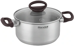 Кастрюля Rondell Tierno RDS-1591 2л. d=18см (с крышкой) стальной