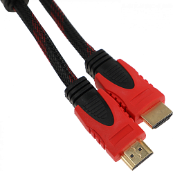 Кабель соединительный аудио-видео Premier 5-813R HDMI (m)/HDMI (m) 20м. феррит.кольца черный/красный (5-813R 20.0)