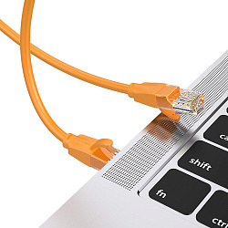 Патч-корд Vention IBEOH 1Гбит/с UTP 4 пары cat.6 CCA 2м оранжевый RJ-45 (m)-RJ-45 (m)