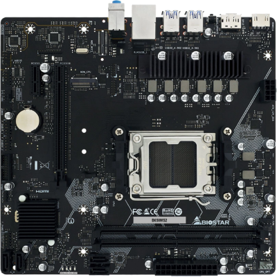 Материнская плата Biostar B650MS2-E SocketAM5 AMD B650 2xDDR5 mATX AC`97 8ch(7.1) 2.5Gg RAID+HDMI+DP