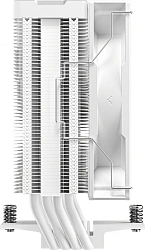 Устройство охлаждения(кулер) Deepcool AG400 Digital WH Soc-AM5/AM4/1200/1700/1851 белый 4-pin 31.6dB Al+Cu LCD 220W 636gr Ret (R-AG400-WHNDMN-G-1)