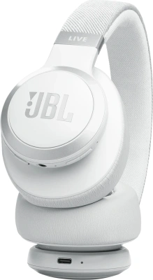 Гарнитура накладные JBL Live 770NC белый беспроводные bluetooth оголовье (JBLLIVE770NCWHT)