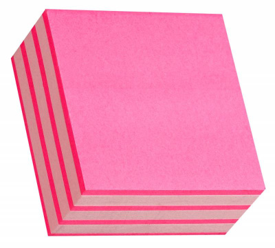 Блок самоклеящийся бумажный Stick`n 21338 51x51мм 250лист. 70г/м2 неон+пастель розовый 2цв.в упак.