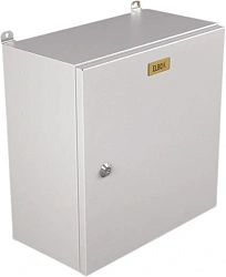 Шкаф электротехнический Elbox EMW-500.500.250-1-IP66 одноствор. настенный 500мм 500мм 250мм IP66 IK10 несъемн.бок.пан. 100кг серый металл