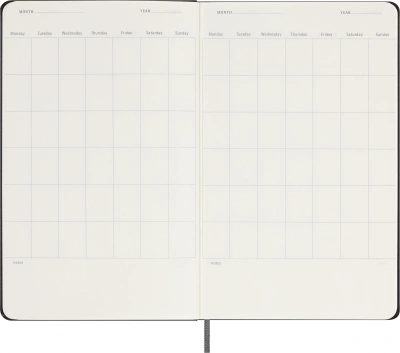 Еженедельник Moleskine CLASSIC WKNT Large 130х210мм недатир. 288 черный