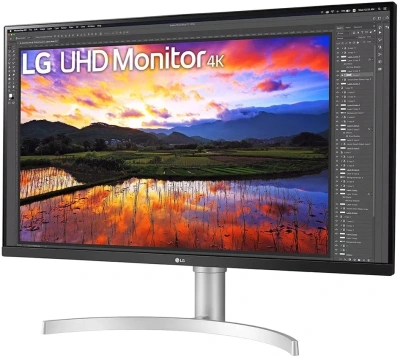 Монитор LG 31.5" 32UN650K-W белый IPS LED 5ms 16:9 HDMI M/M матовая HAS 1000:1 350cd 178гр/178гр 3840x2160 60Hz DP 4K 8.2кг