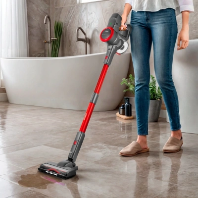 Пылесос ручной Kitfort КТ-5175-2 220Вт красный/черный