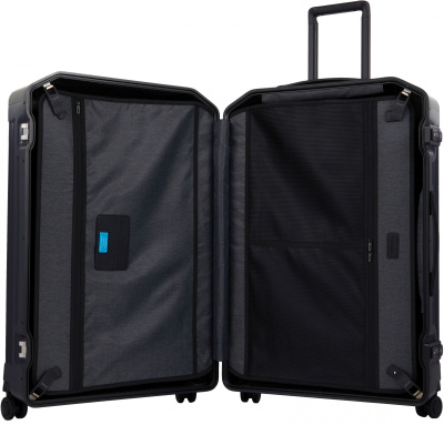 Чемодан Piquadro PQ-LM (BV4428PQLM/NO) 51x75x28см 82л. 5.46кг. поликарбонат/натур.кожа черный матов.