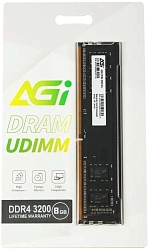 Память DDR4 8GB 3200MHz AGi AGI320008UD138-ST UD138 Tray PC4-25600 CL22 DIMM 288-pin 1.2В Tray